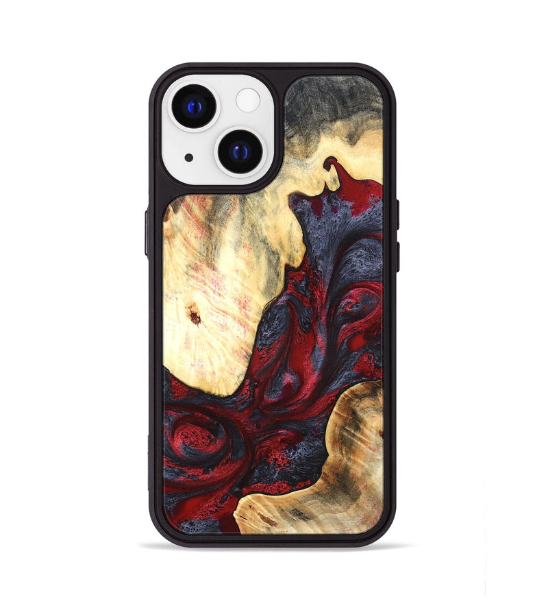 iPhone 13 Wood Phone Case - Dereck (Red, 820085)