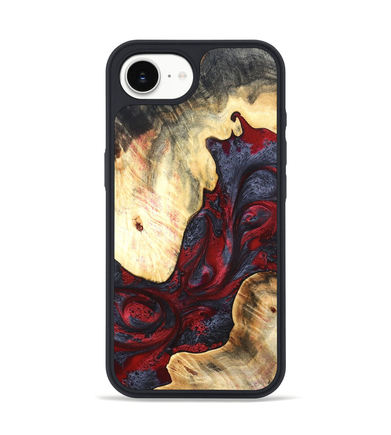 iPhone 16e Wood Phone Case - Dereck (Red, 820085)