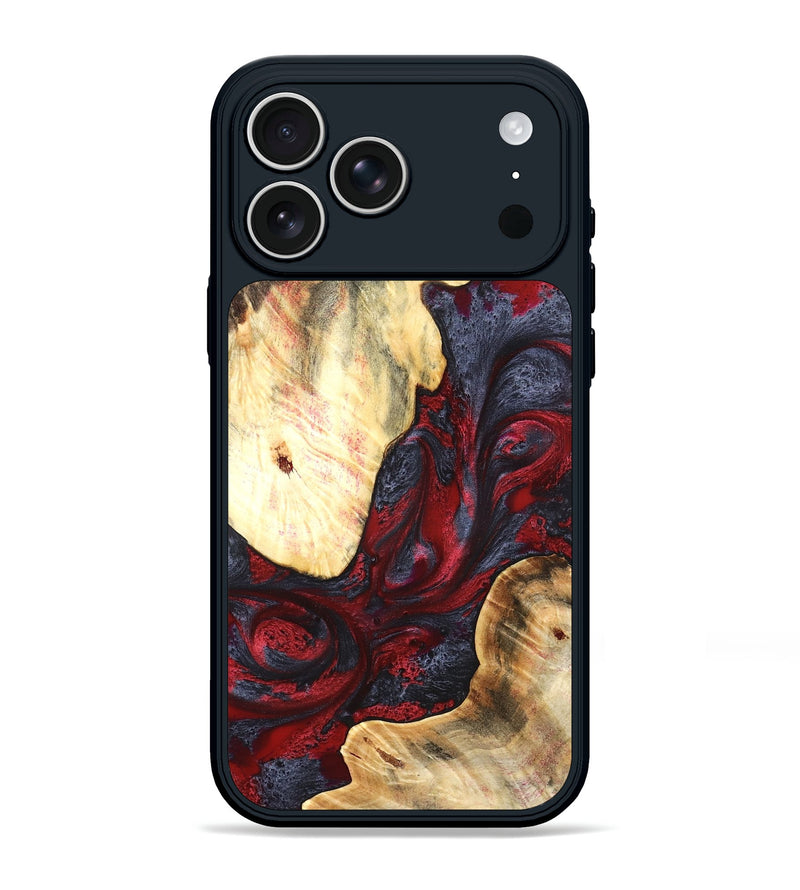 iPhone 17 Pro Max Wood Phone Case - Dereck (Red, 820085)