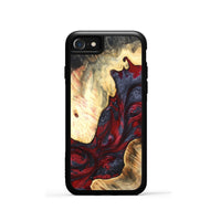 iPhone SE Wood Phone Case - Dereck (Red, 820085)