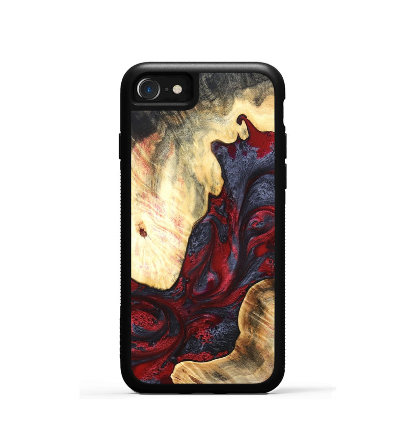 iPhone SE Wood Phone Case - Dereck (Red, 820085)