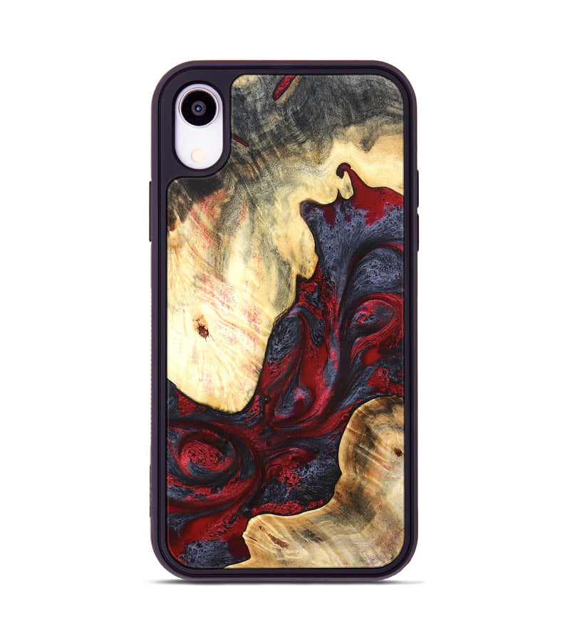 iPhone Xr Wood Phone Case - Dereck (Red, 820085)