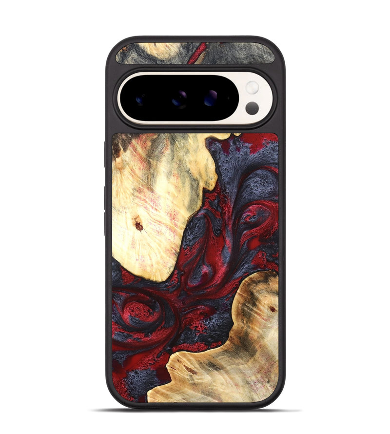 Pixel 9 Pro Wood Phone Case - Dereck (Red, 820085)