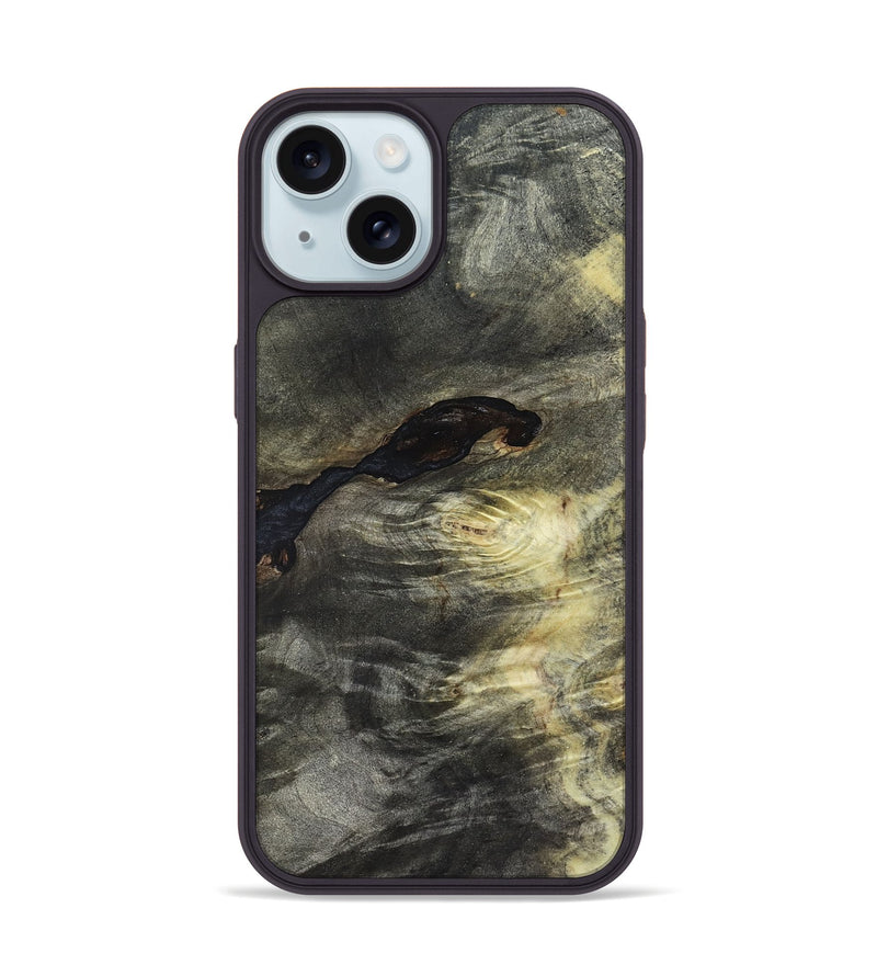 iPhone 15 Wood Phone Case - Alida (Wood Burl, 820095)