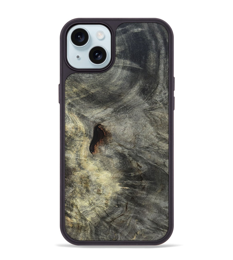 iPhone 15 Plus Wood Phone Case - Tom (Wood Burl, 820098)