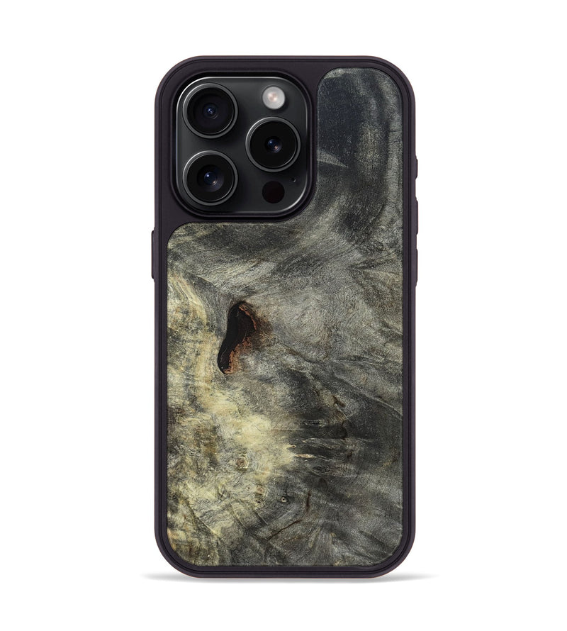 iPhone 15 Pro Wood Phone Case - Tom (Wood Burl, 820098)