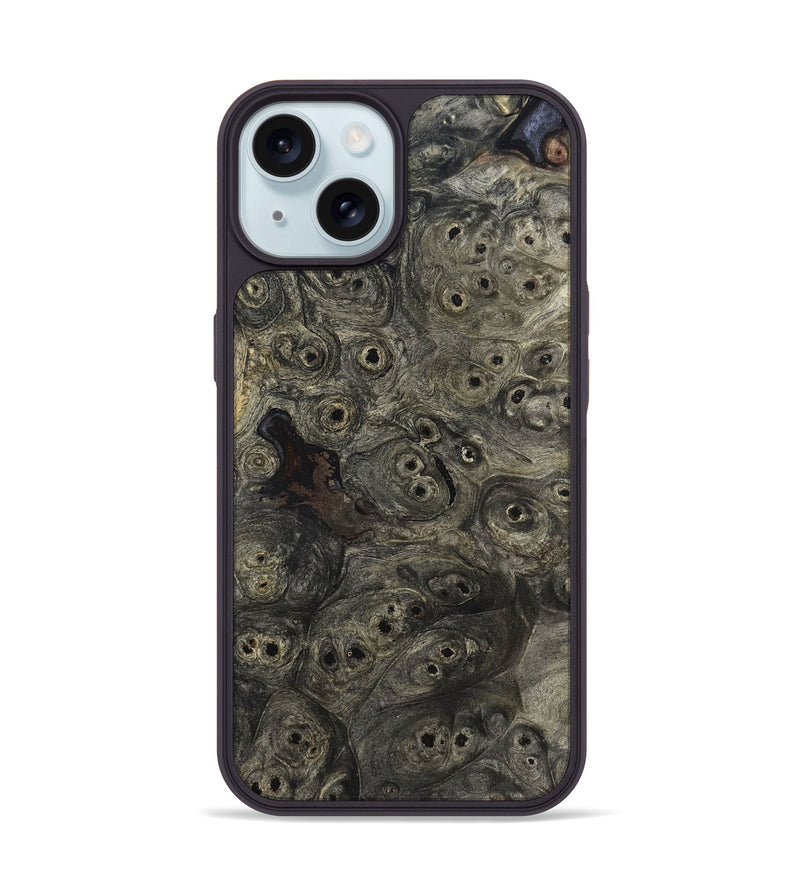 iPhone 15 Wood Phone Case - Theda (Wood Burl, 820100)