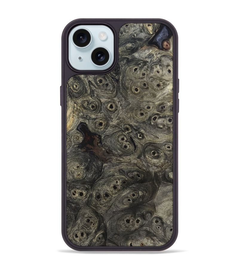 iPhone 15 Plus Wood Phone Case - Theda (Wood Burl, 820100)