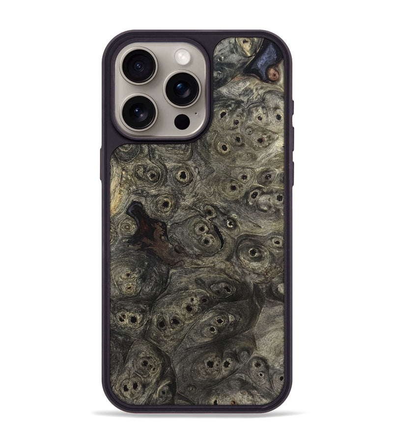 iPhone 15 Pro Max Wood Phone Case - Theda (Wood Burl, 820100)