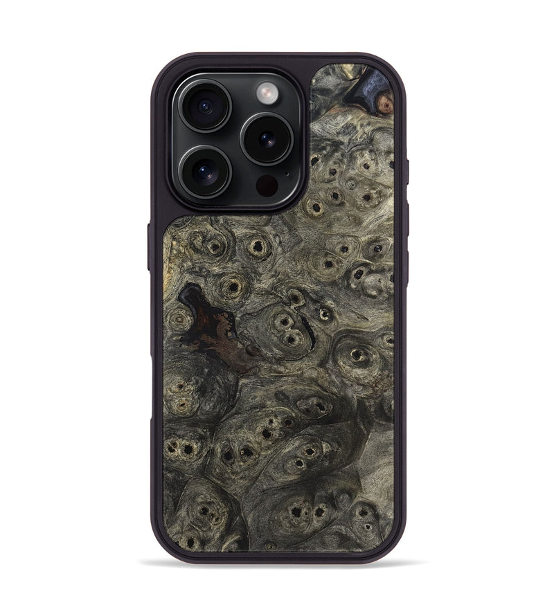 iPhone 16 Pro Wood Phone Case - Theda (Wood Burl, 820100)