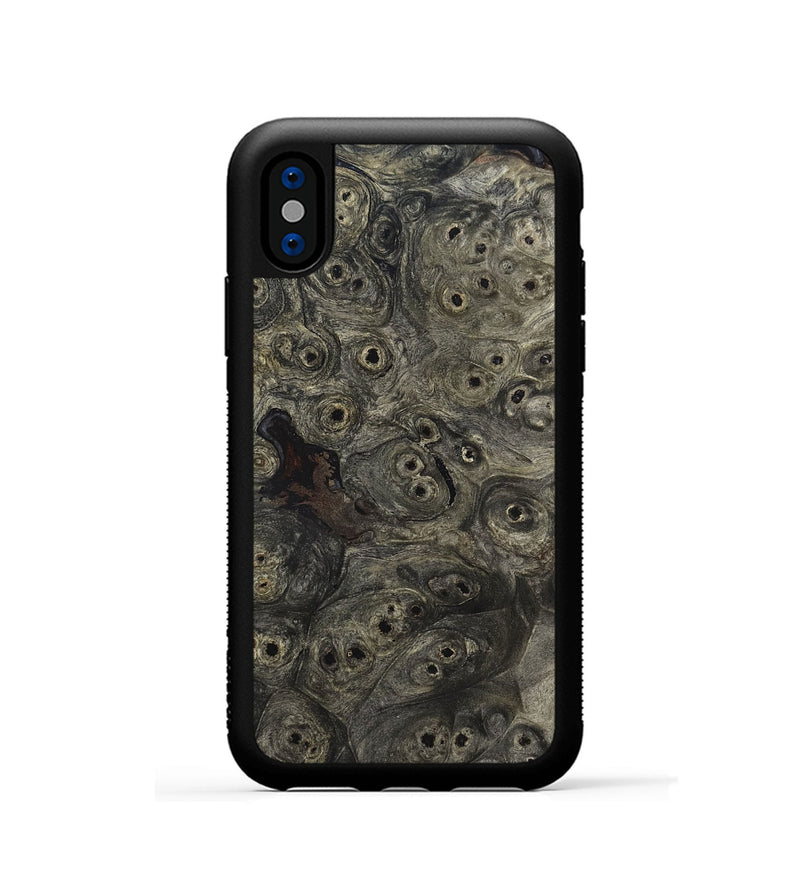 iPhone Xs Wood Phone Case - Theda (Wood Burl, 820100)