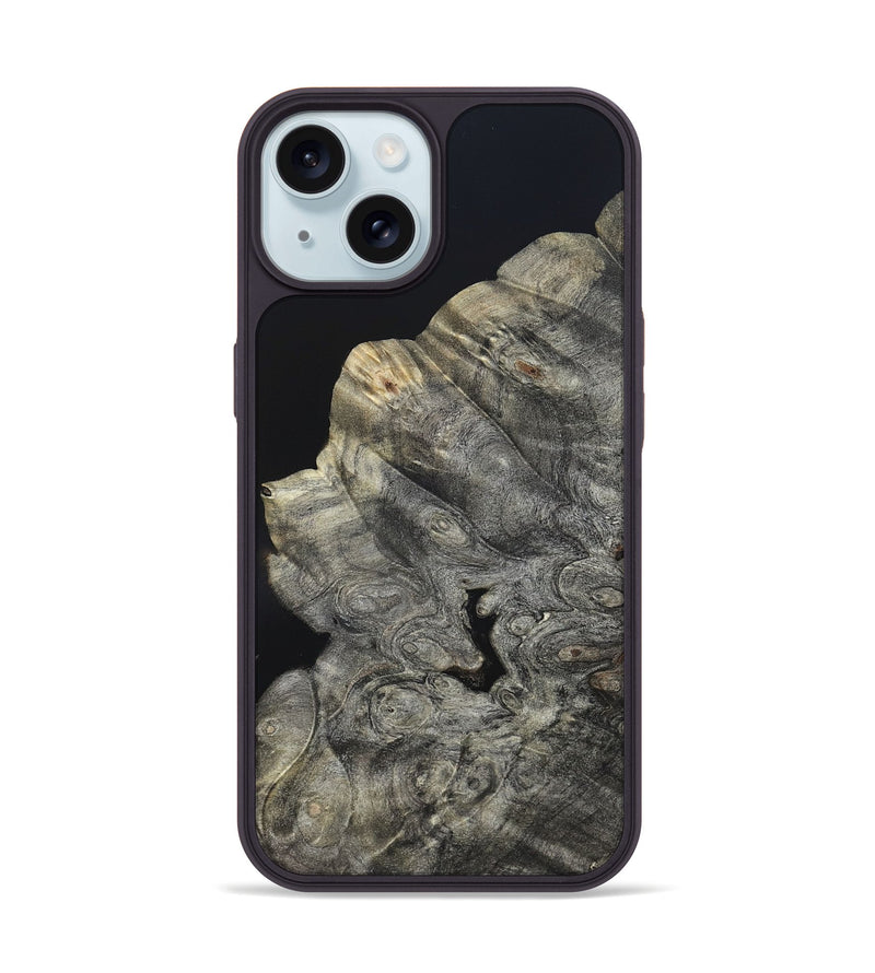 iPhone 15 Wood Phone Case - Jaylen (Wood Burl, 820101)