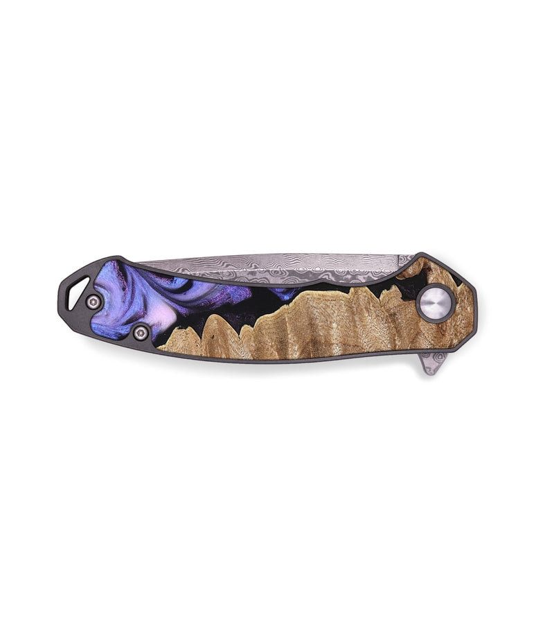 EDC Wood Pocket Knife - Katlin (Purple, 820102)