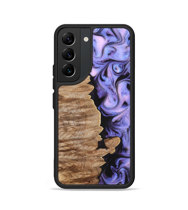 Galaxy S22 Wood Phone Case - Katlin (Purple, 820102)