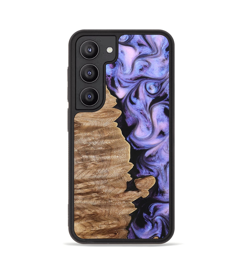Galaxy S23 Wood Phone Case - Katlin (Purple, 820102)