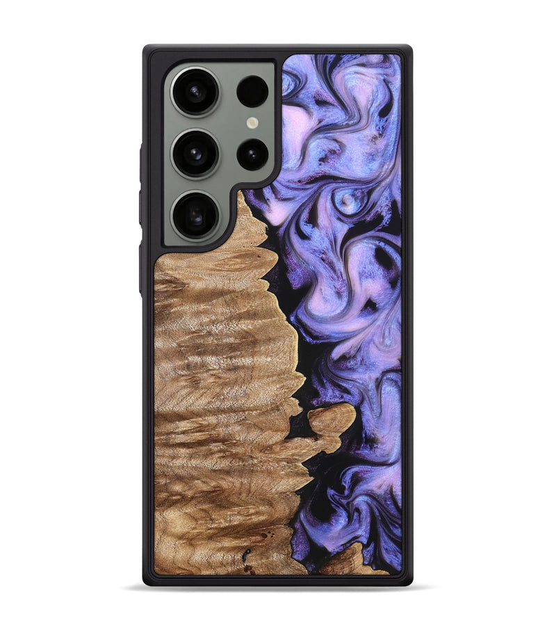 Galaxy S24 Ultra Wood Phone Case - Katlin (Purple, 820102)