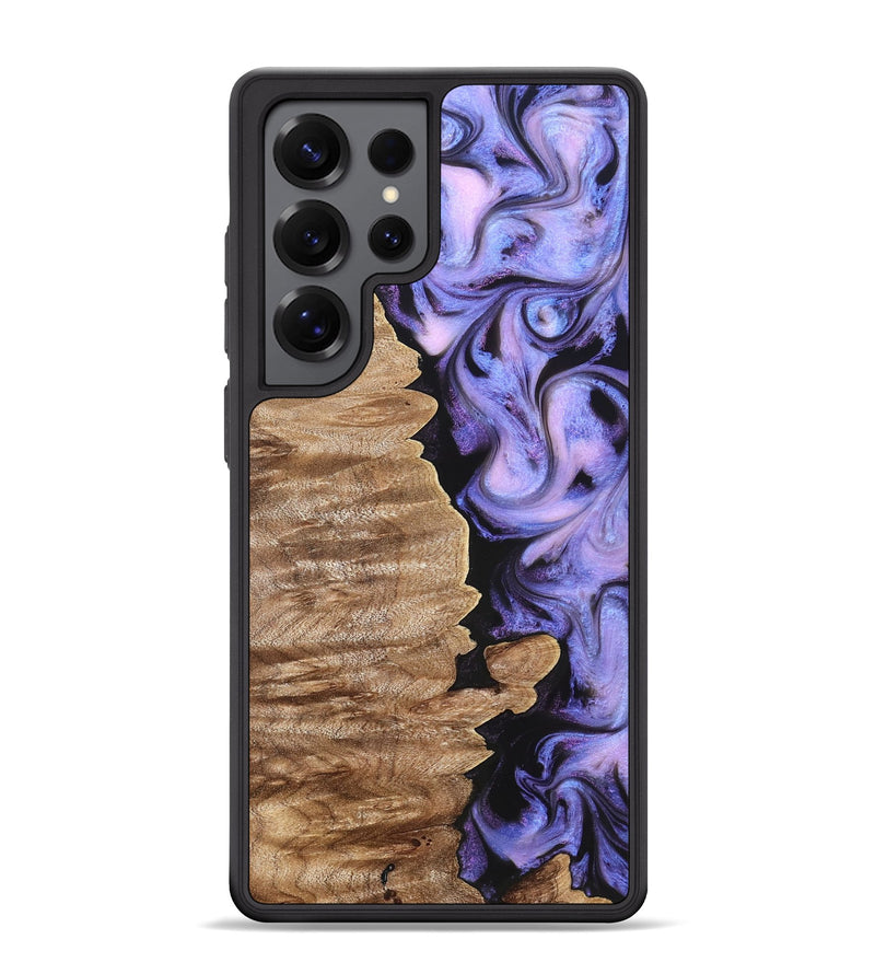 Galaxy S25 Ultra Wood Phone Case - Katlin (Purple, 820102)