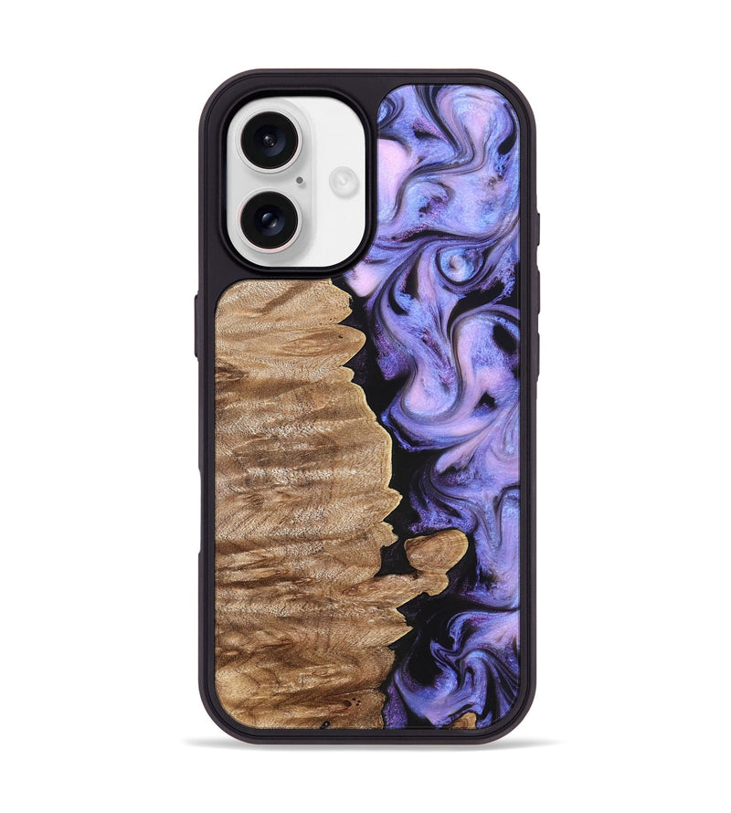 iPhone 17 Wood Phone Case - Katlin (Purple, 820102)