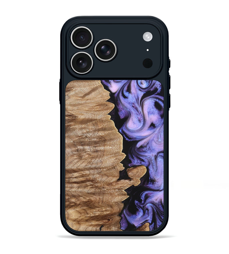 iPhone 17 Pro Max Wood Phone Case - Katlin (Purple, 820102)
