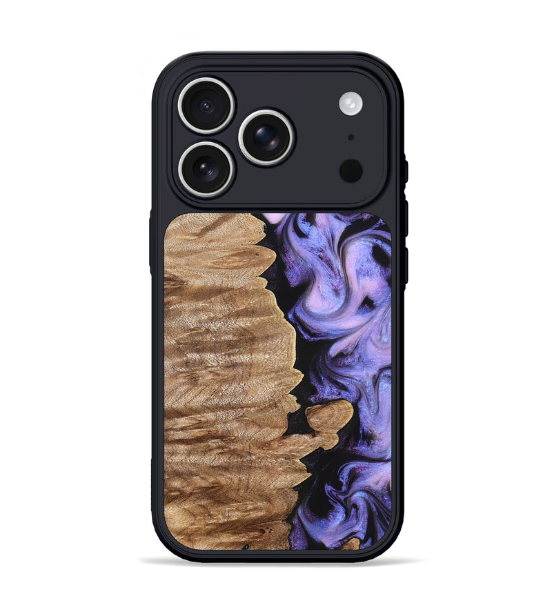 iPhone 17 Pro Wood Phone Case - Katlin (Purple, 820102)