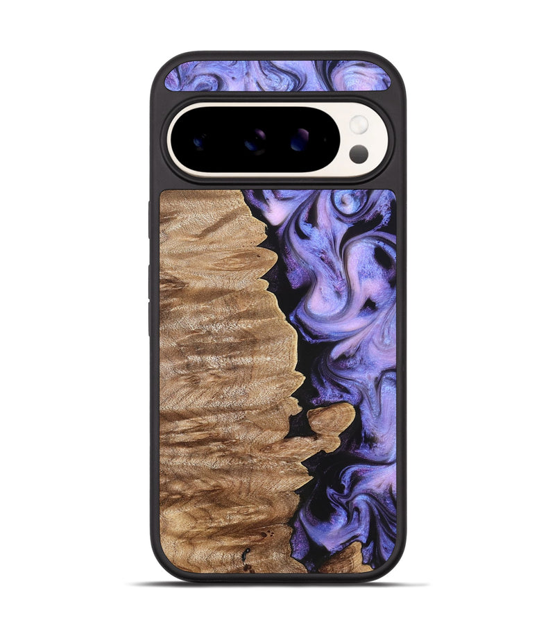 Pixel 9 Pro Wood Phone Case - Katlin (Purple, 820102)