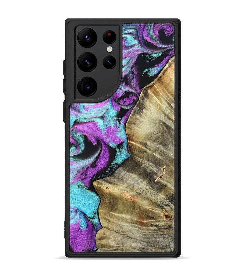 Galaxy S22 Ultra Wood Phone Case - Harriet (Purple, 820104)