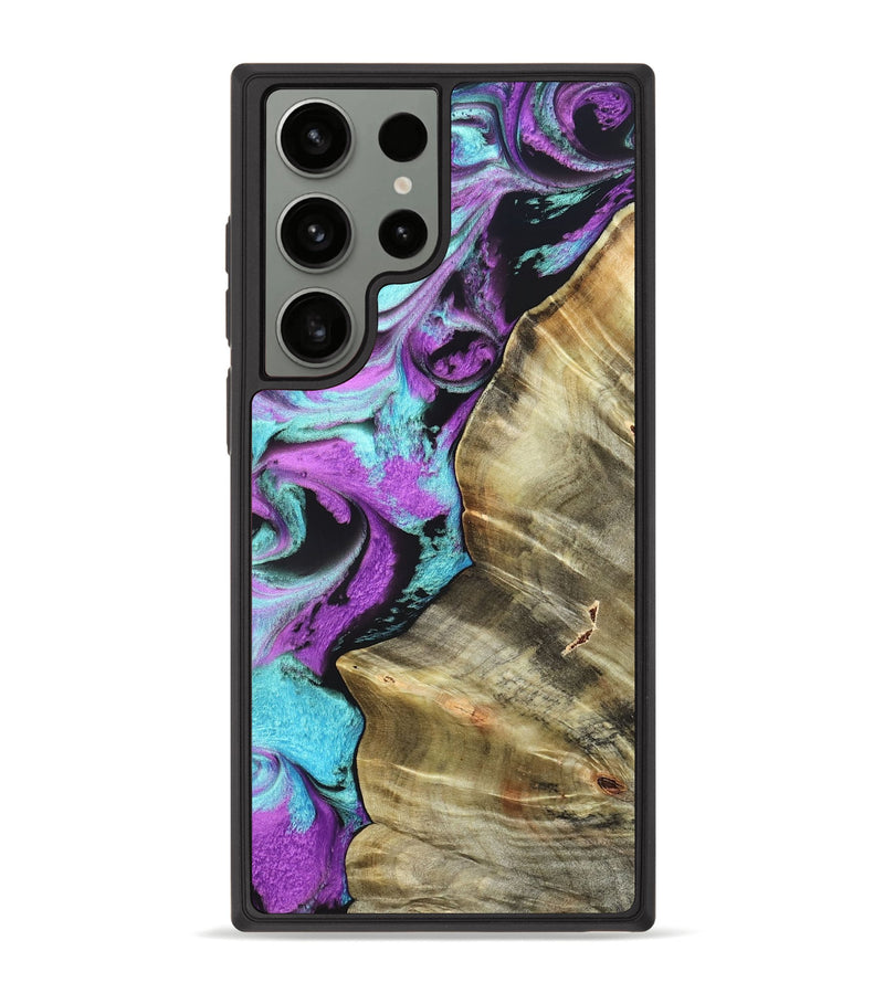 Galaxy S23 Ultra Wood Phone Case - Harriet (Purple, 820104)