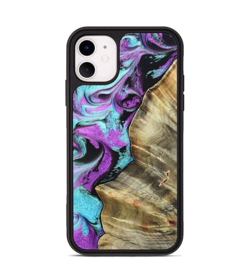 iPhone 11 Wood Phone Case - Harriet (Purple, 820104)