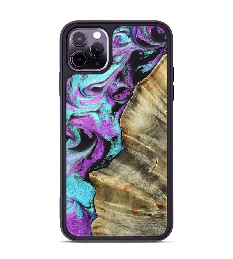 iPhone 11 Pro Max Wood Phone Case - Harriet (Purple, 820104)
