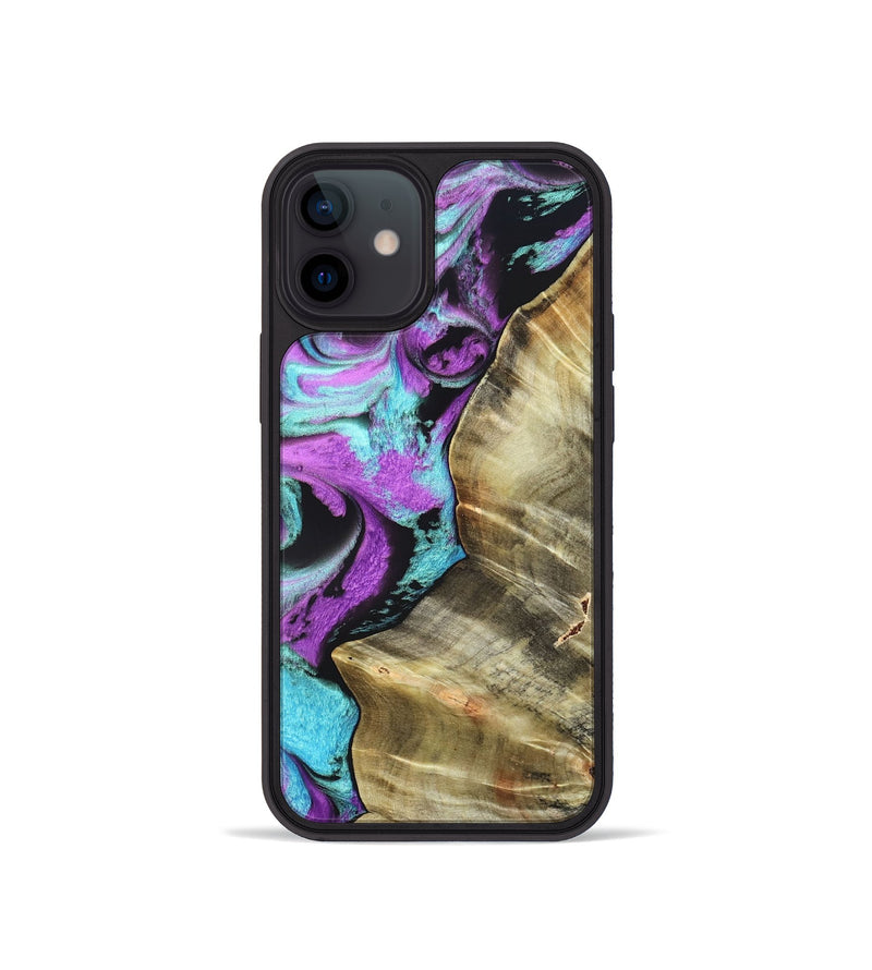 iPhone 12 mini Wood Phone Case - Harriet (Purple, 820104)