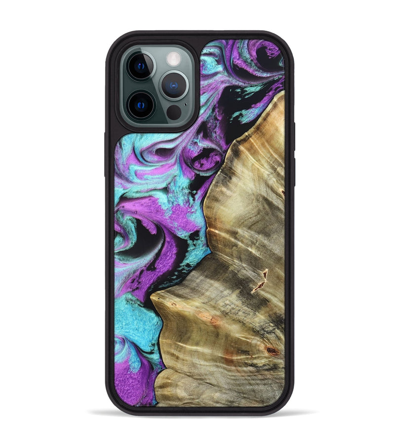 iPhone 12 Pro Max Wood Phone Case - Harriet (Purple, 820104)