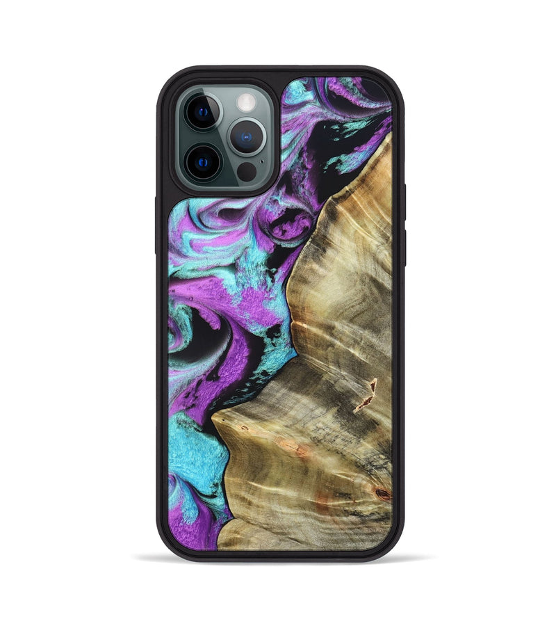 iPhone 12 Pro Wood Phone Case - Harriet (Purple, 820104)