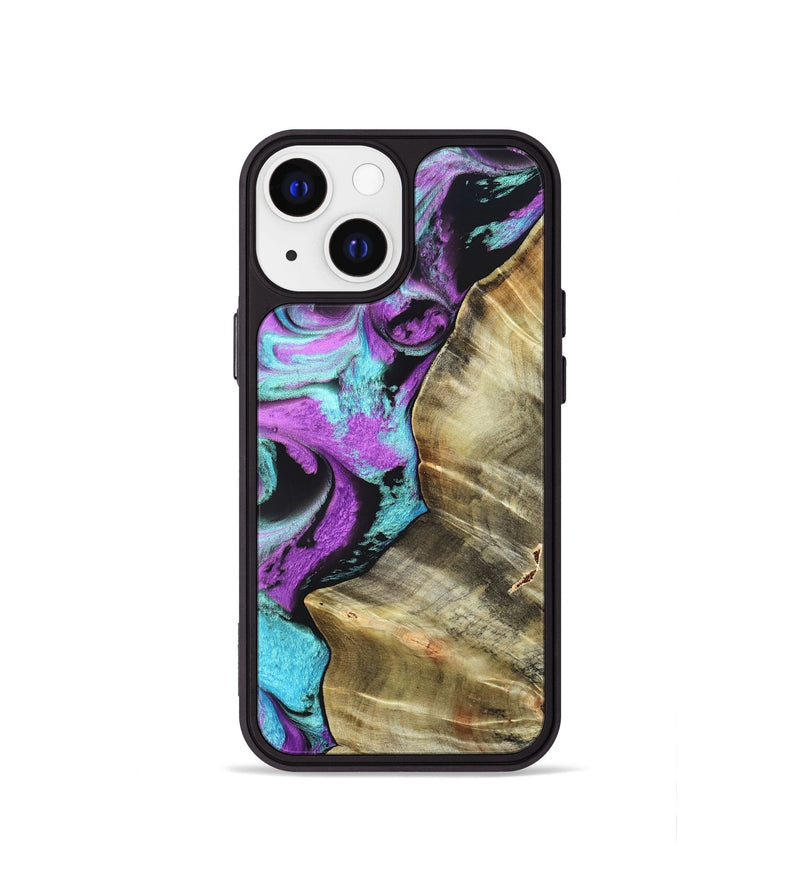 iPhone 13 mini Wood Phone Case - Harriet (Purple, 820104)