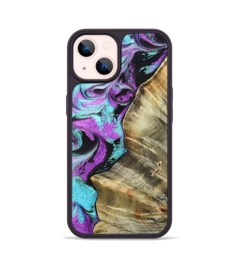 iPhone 14 Wood Phone Case - Harriet (Purple, 820104)