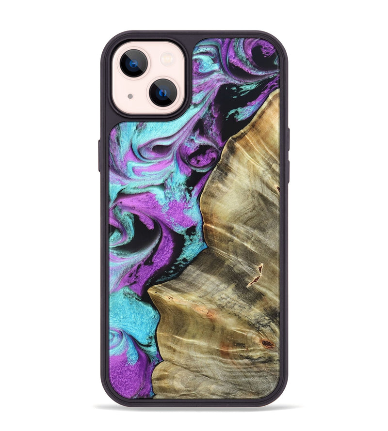 iPhone 14 Plus Wood Phone Case - Harriet (Purple, 820104)