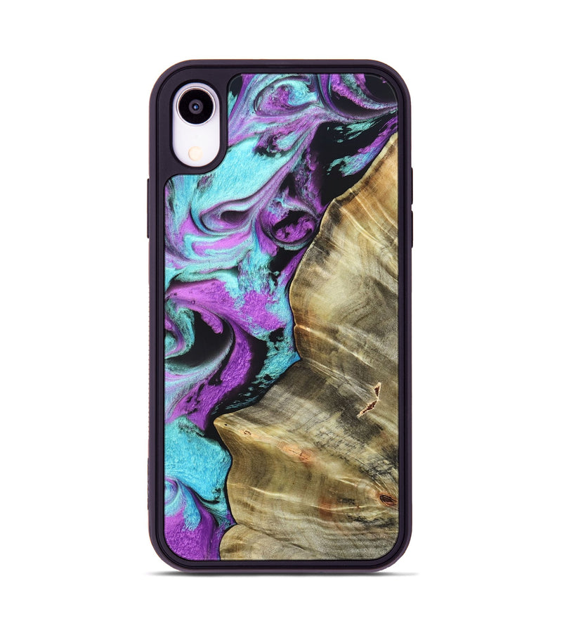 iPhone Xr Wood Phone Case - Harriet (Purple, 820104)