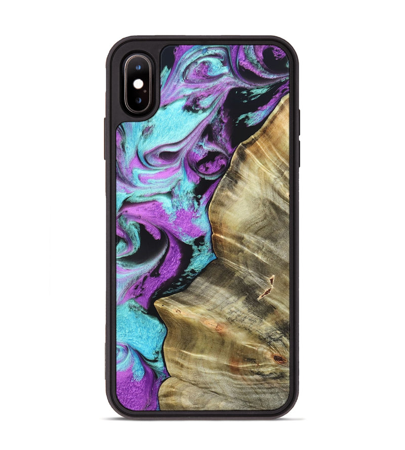 iPhone Xs Max Wood Phone Case - Harriet (Purple, 820104)