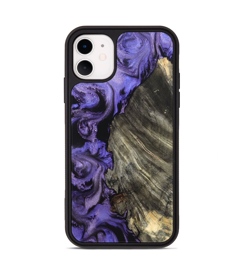 iPhone 11 Wood Phone Case - Delma (Purple, 820105)