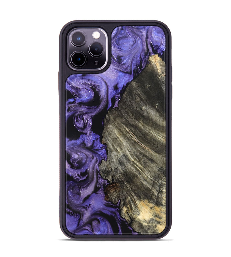 iPhone 11 Pro Max Wood Phone Case - Delma (Purple, 820105)