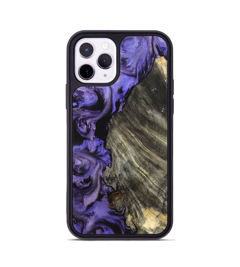 iPhone 11 Pro Wood Phone Case - Delma (Purple, 820105)