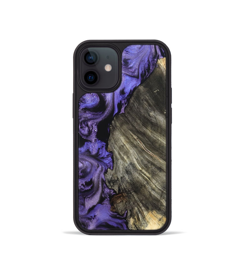 iPhone 12 mini Wood Phone Case - Delma (Purple, 820105)