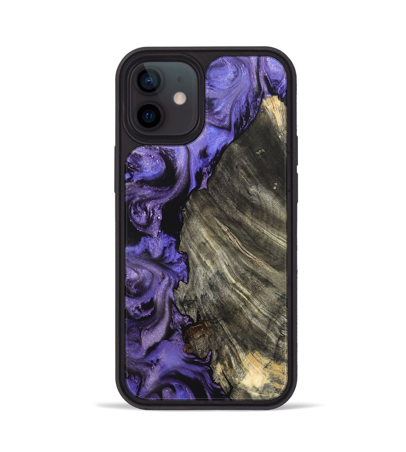 iPhone 12 Wood Phone Case - Delma (Purple, 820105)