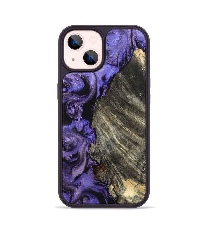 iPhone 14 Wood Phone Case - Delma (Purple, 820105)