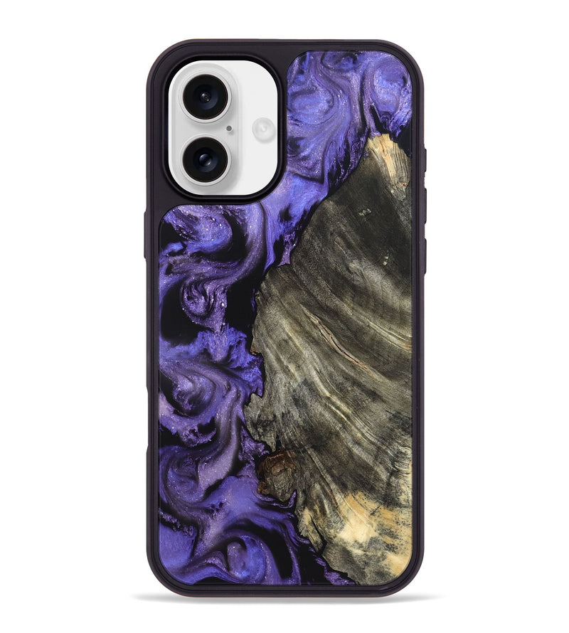 iPhone 16 Plus Wood Phone Case - Delma (Purple, 820105)
