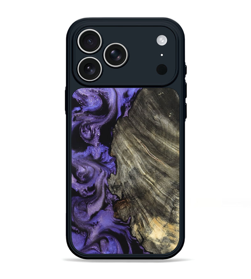 iPhone 17 Pro Max Wood Phone Case - Delma (Purple, 820105)