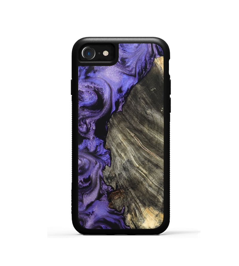 iPhone SE Wood Phone Case - Delma (Purple, 820105)