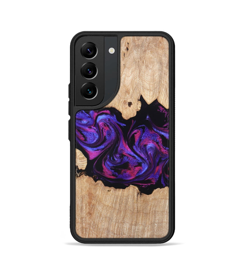 Galaxy S22 Wood Phone Case - Stormy (Purple, 820107)