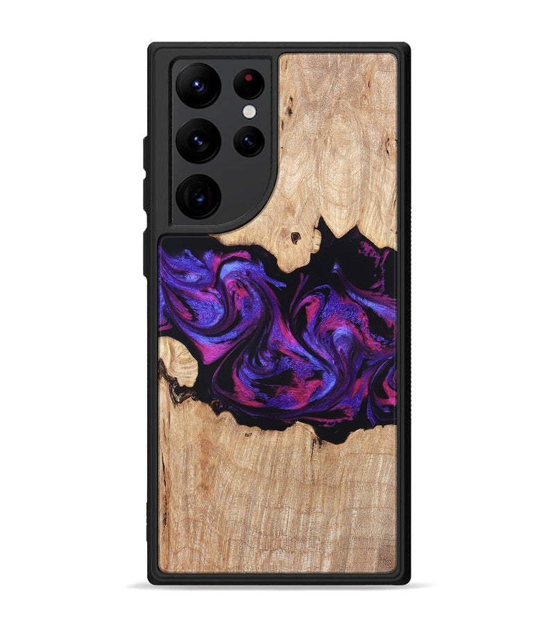 Galaxy S22 Ultra Wood Phone Case - Stormy (Purple, 820107)