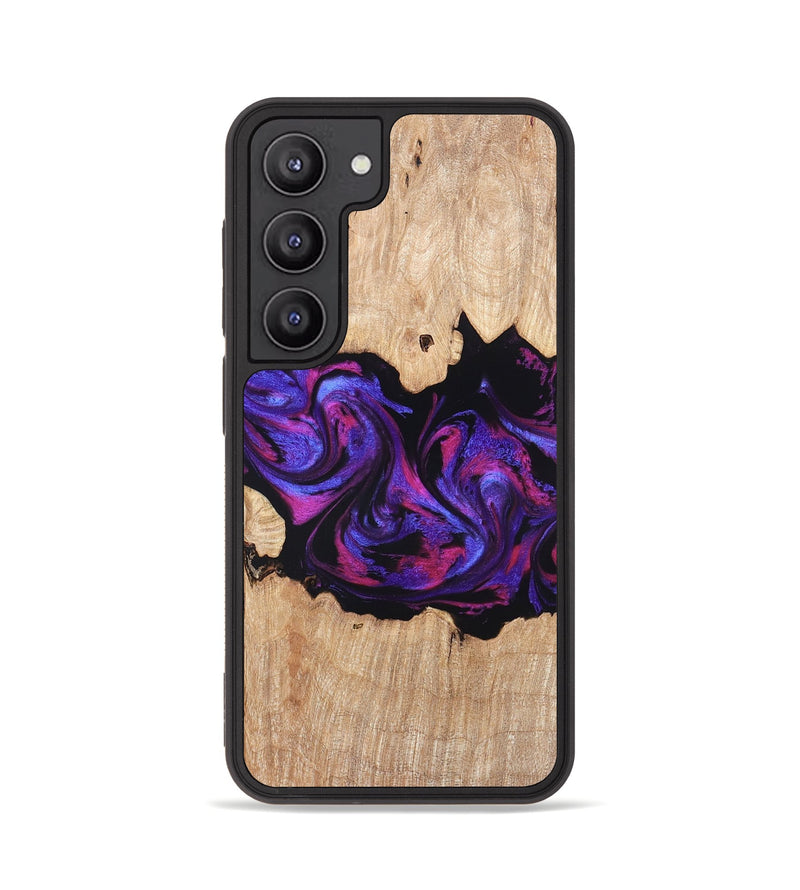 Galaxy S23 Wood Phone Case - Stormy (Purple, 820107)