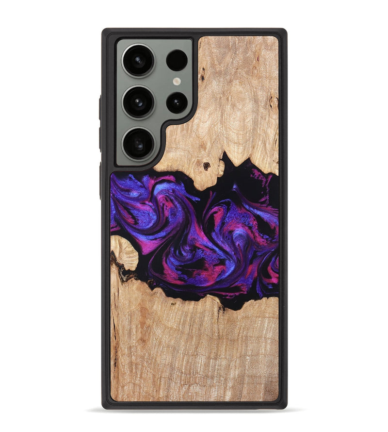 Galaxy S23 Ultra Wood Phone Case - Stormy (Purple, 820107)